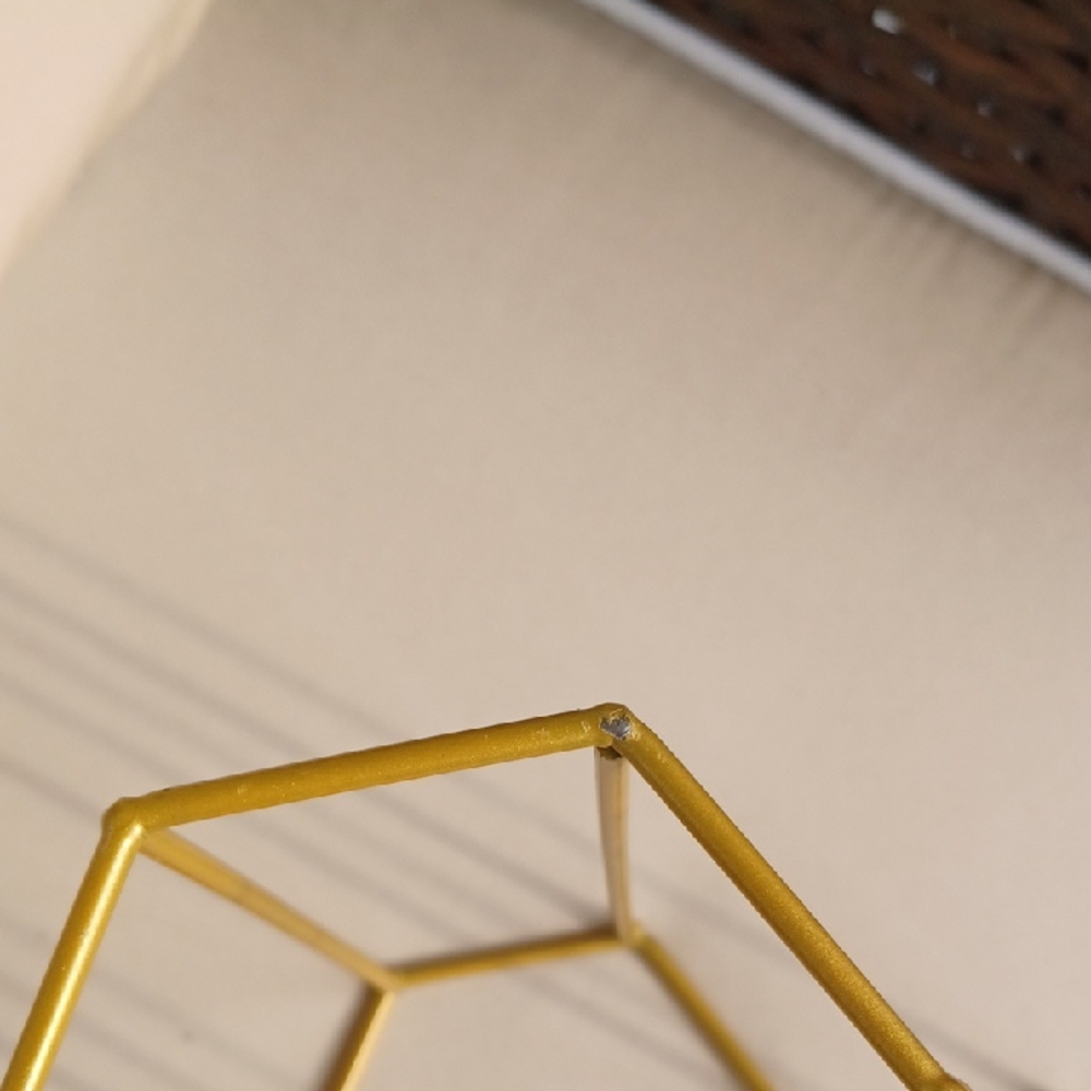 Gold Hexagonal Wine Rack - Picture 4 of 6